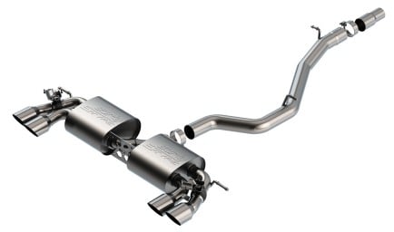 borla 18-19 vw golf r mk7.5 2.0l s-type catback exhaust 140830sb