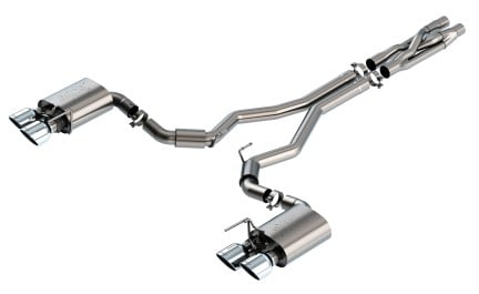 borla 2020 ford gt500 5.2l at 3in atak catback exhaust w/ chrome tips 140837