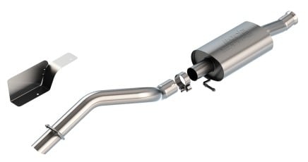 borla 18-21 jeep wrangler jl 2.0l 2dr climber 2.75in turn down tip s-type cat-back exhaust 140861