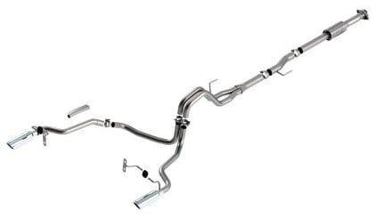 borla f-150 2021 2.7l/3.5l 2/4wd 4dr cc sb ec stb lari/king r/plinum/ltd 3/2.25 cat-back ak chr tips 140864