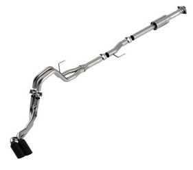 borla f-150 2021 2.7l/3.5l 4dr cc sb ec stb lari/king r/plinum/ltd 3/2.25 dse cb ak blk chr tips 140872bc