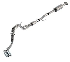 borla f-150 2021 5.0l 4dr cc sb ec stb lariat/kr/platinum/ltd 3/2.25 dse cat-back s-type chr tips 140874