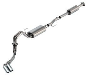 borla f-150 2021 3.3l cc sb ec stb xl/xlt/lariat/kr/plnm/ltd 3/2.25 dse cat-back s-type chrome tips 140880