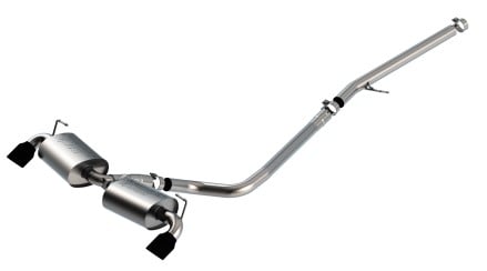 borla 2021 ford bronco sport 2.0l 2.5in / 2.25in s-type cat-back exhaust - ceramic black tip 140882cb