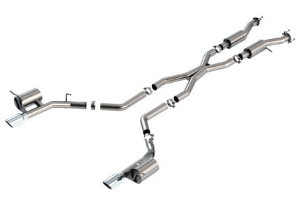borla 2021+ dodge durango srt hellcat 6.2l v8 awd s-type cat-back exhaust system - t-304ss 140885