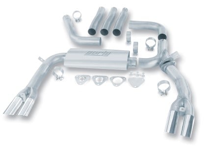 borla 84-92 chevrolet camaro / pontiac trans am 5.0l/5.7l v8 3in adj ss cat-back exhaust w/ adapters 14888