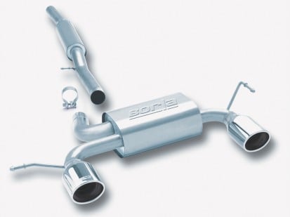 borla 01-06 audi tt quattro 1.8t 225hp mt awd 2dr single split rear exit ss catback exhaust 14957