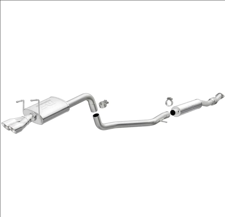 magnaflow 12-19 fiat 500 l4 1.4l single straight d/s rear exit ss catback perf exhaust 15088