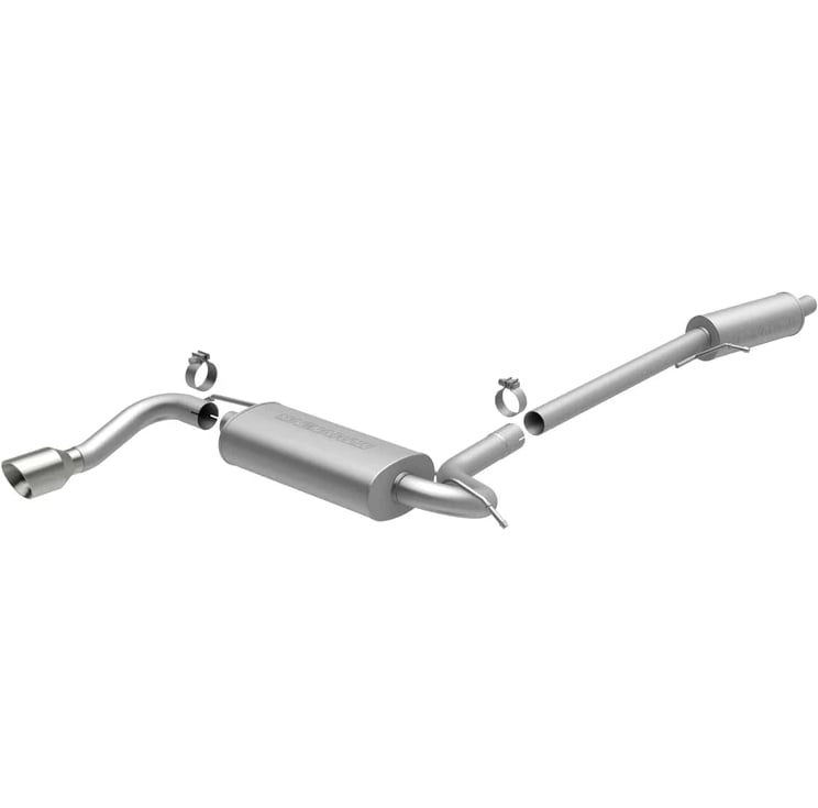 magnaflow 10-13 gmc terrain l4 2.4l single straight d/s rear exit stainless cat back perf exhaust 15110