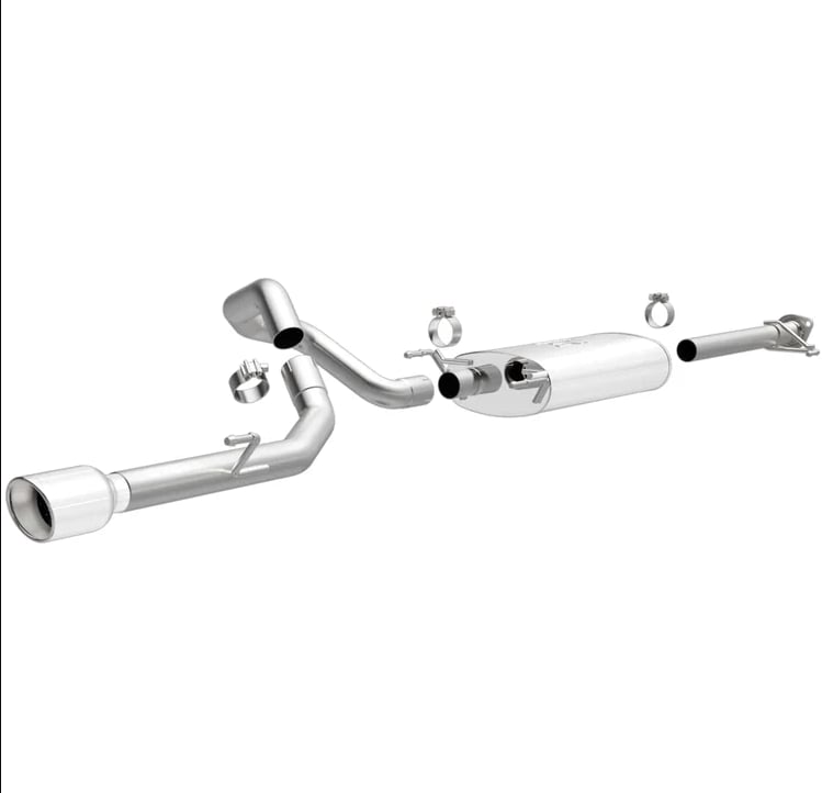 magnaflow 12-22 toyota 4runner v6 4.0l single straight p/s rear exit ss cat back performance exhaust 15145