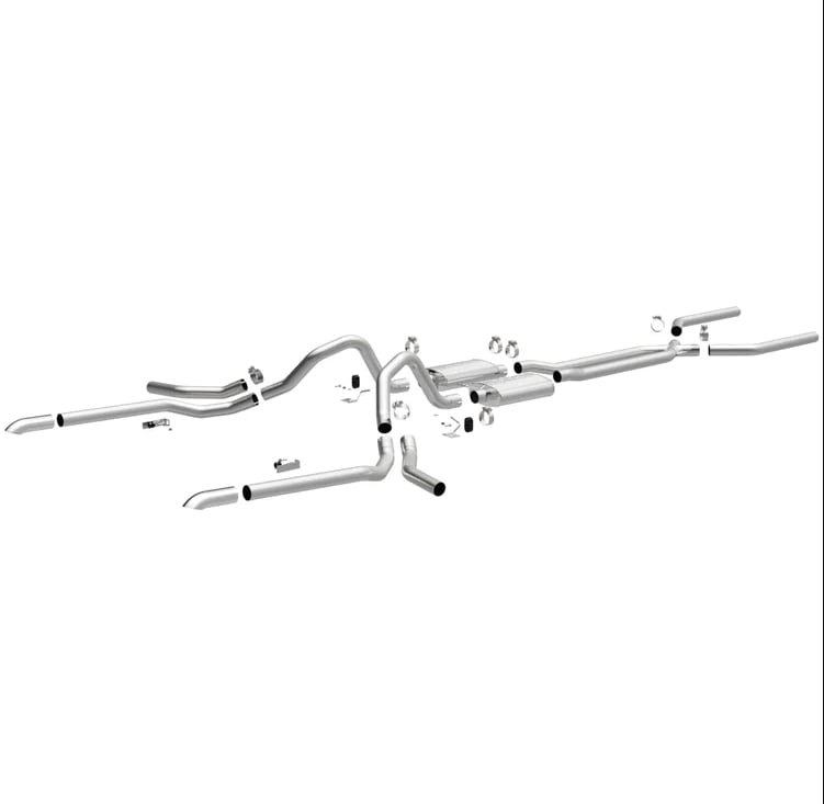 magnaflow 65-69 chevy impala all v8 multiple exit options crossmember-back perf exhaust 15165