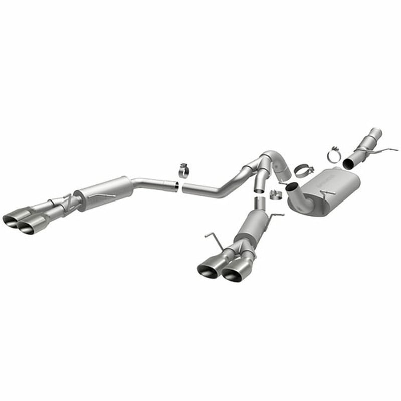 magnaflow 13-14 cadillac escalade v8 6.2l dual split rear exit stainless cat back perf exhaust 15179