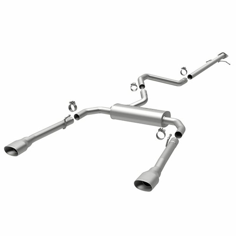 magnaflow 13-16 dodge dart l4 1.4l t/c dual split rear exit stainless cat back perf exhaust 15181