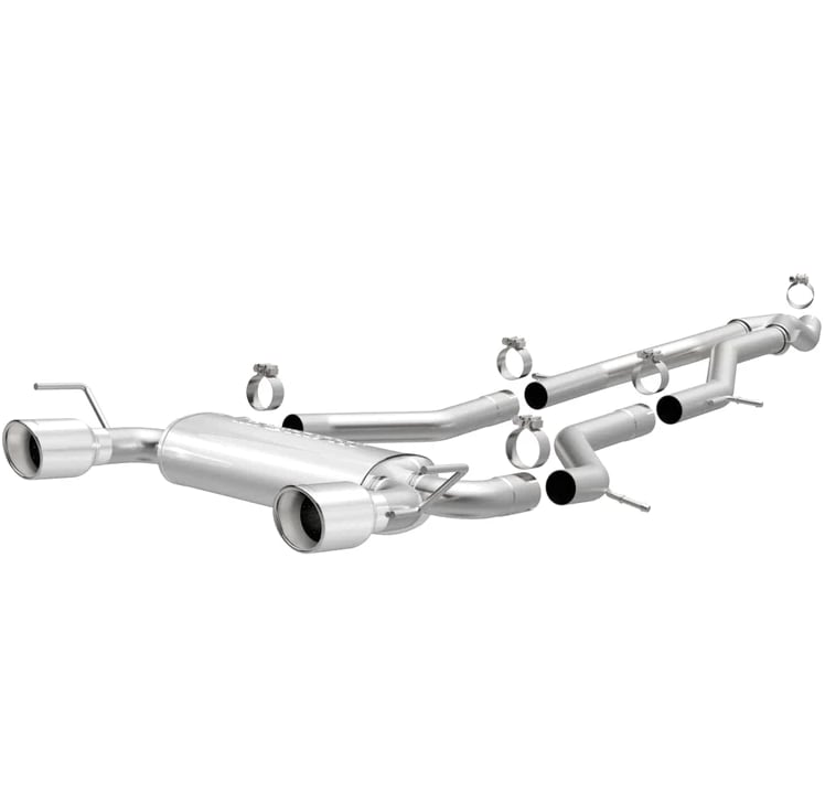 magnaflow 13 cadillac ats 2.0l turbocharged dual split rear exit stainless cat back perf exhaust 15194