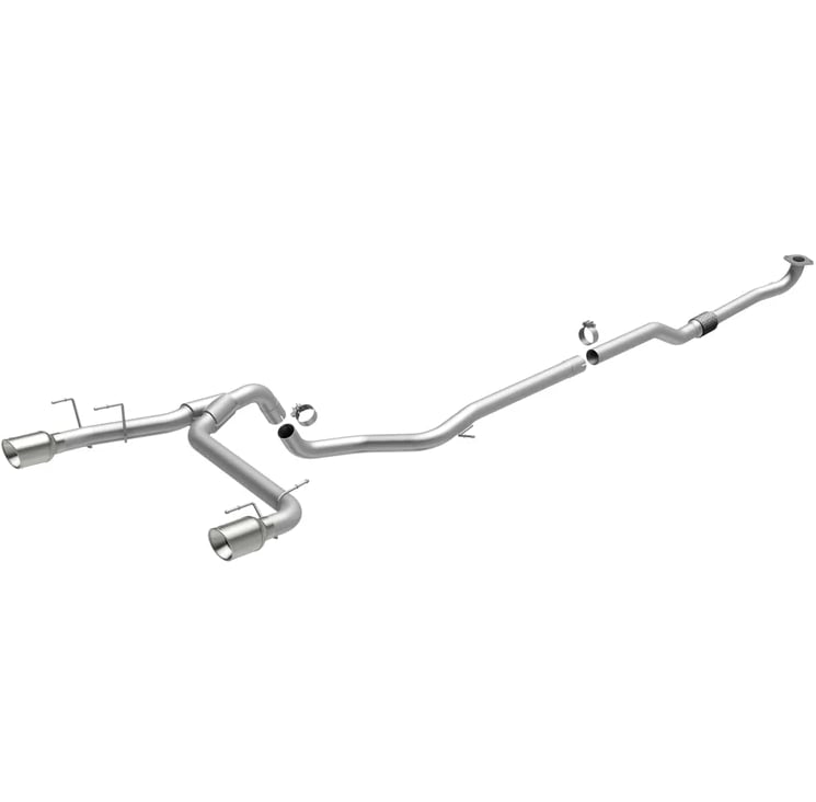 magnaflow catback 12-14 fiat 500 l4 1.4l w/turbo no muffler dual split rear exit perf exht sys 15211