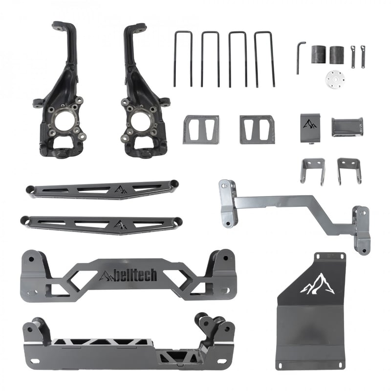 belltech 15-20 ford f150 4wd 6in lift kit w/ rear trail performance shocks only 152501bk