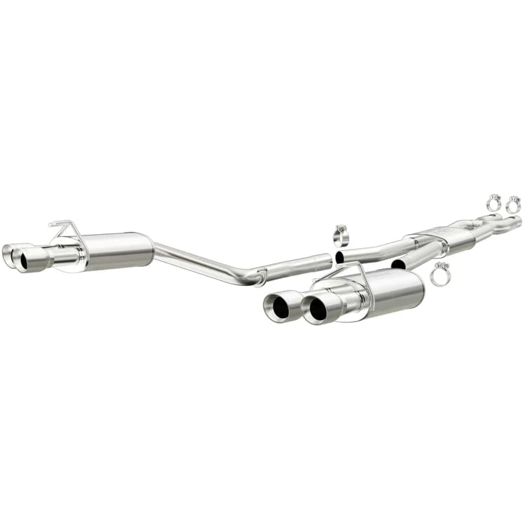 magnaflow 2014 chevrolet ss v8 6.2l cat-back ss dual split rear exit quad tips perf exhaust 15290