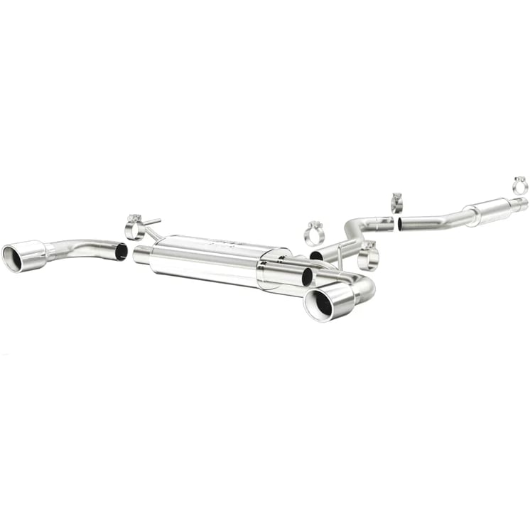 magnaflow 2014 jeep cherokee v6 3.2l cat-back ss dual split rear exit perf exhaust 15292