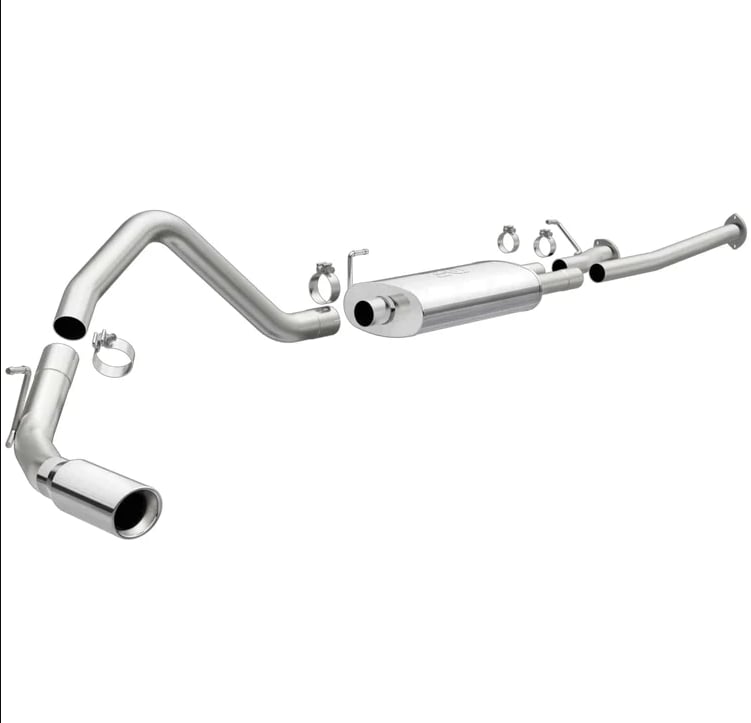 magnaflow 14-22 toyota tundra v8 4.6l/5.7l stainless cat back exhaust side rear exit 15304