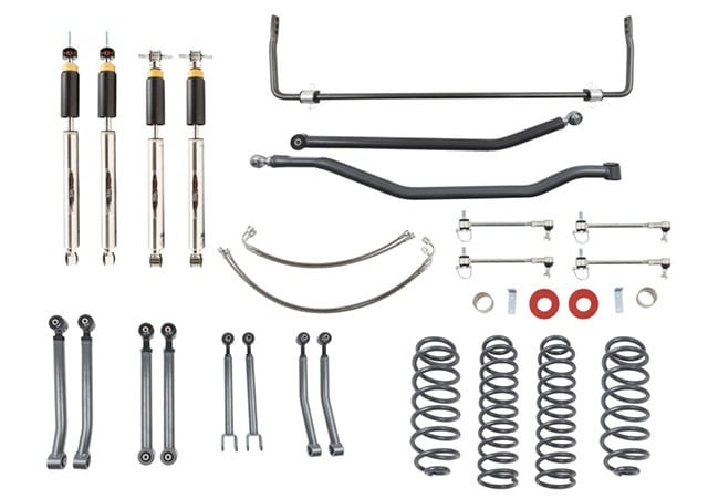 belltech 07-17 wrangler rubicon unlimited jk 4dr 4in. lift kit 153201hkp