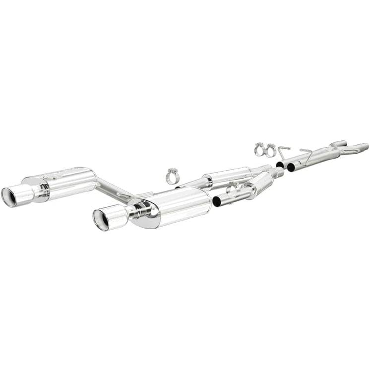 magnaflow 05-08 audi a4 quattro v6 3.2l ss cat-back dual split rear exit 2 tips perf exhaust sys 15326