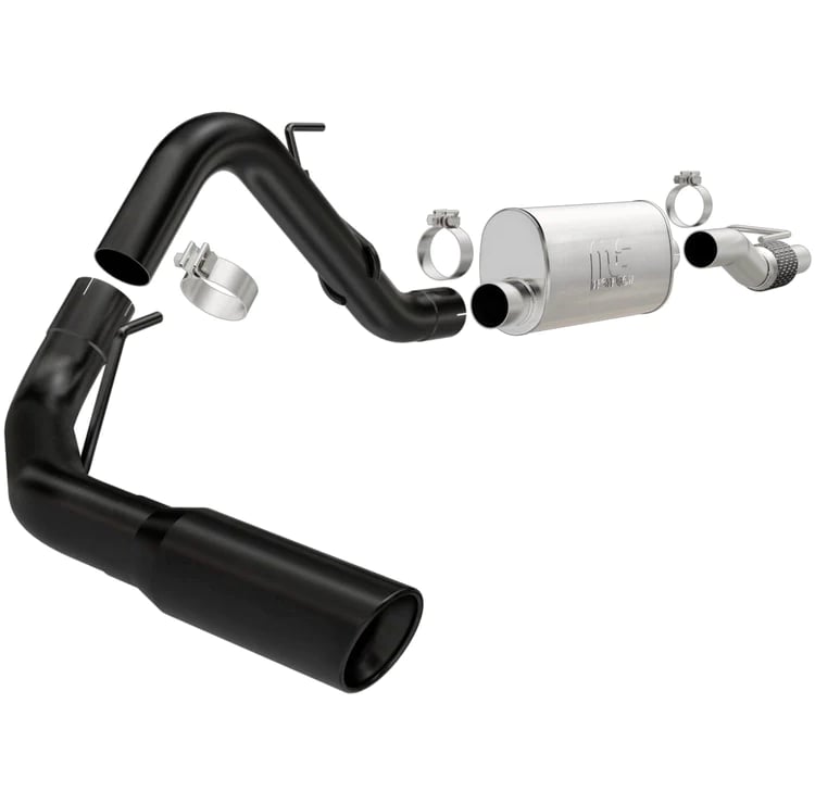 magnaflow sys cat-back 11-14 ford f-150 3.5l v6 ecoboost 3in black single side exit rear 3 tip 15364
