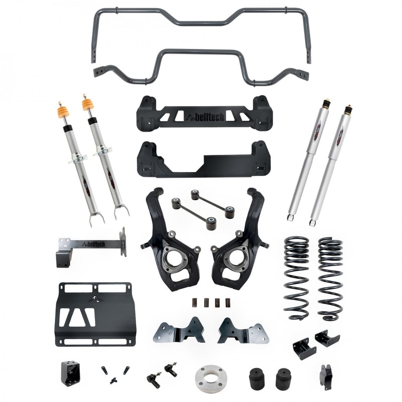 belltech 19-21 ram 1500 4wd all cabs 6in-8in lift kit w/sway bar set 153712tps