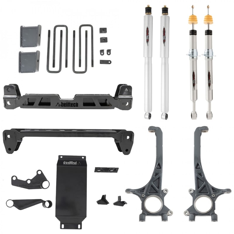 belltech 16-21 toyota tacoma 4wd(excludes trd pro) 4-6in. lift kit 154301tp