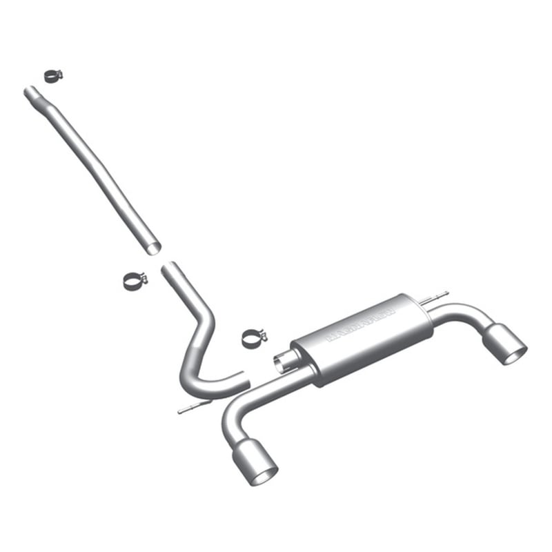 magnaflow 11-16 mini countryman dual split rear exit stainless cat-back performance exhaust 15490