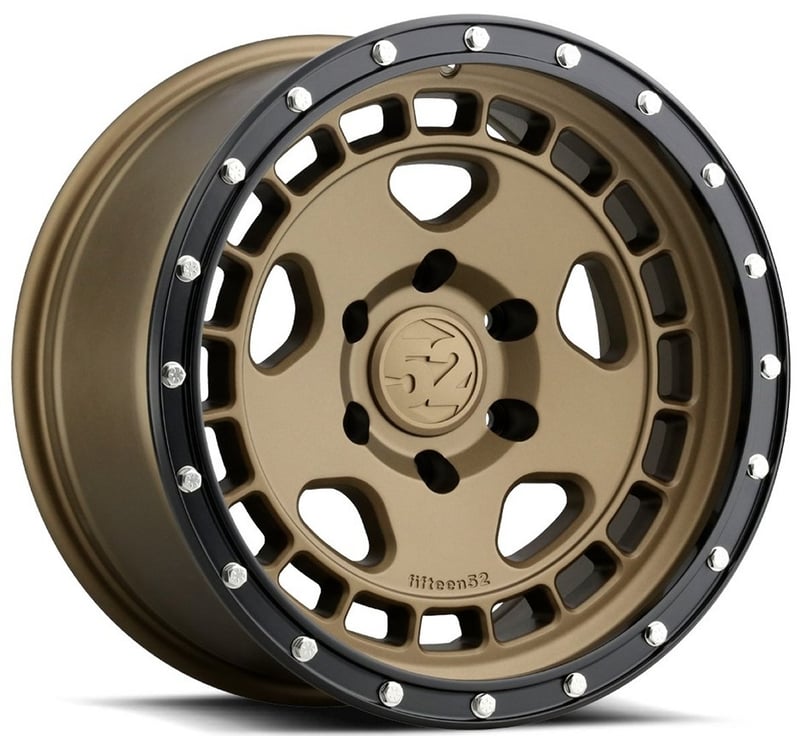 17x8.5 fifteen52 off-road turbomac hd block bronze w/ black ring & steel hardware 5x150 0mm