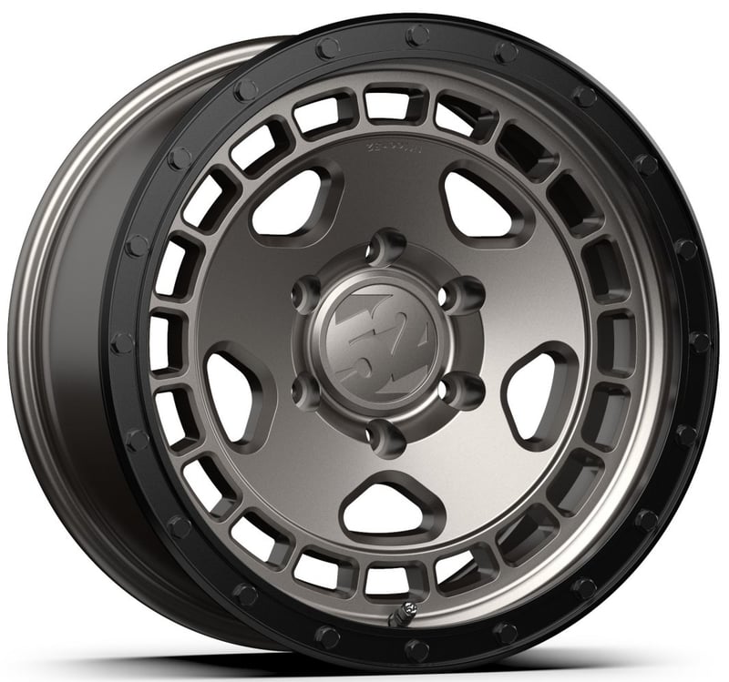 17x8.5 fifteen52 off-road turbomac hd magnesium grey w/ black ring & steel hardware 6x135 0mm