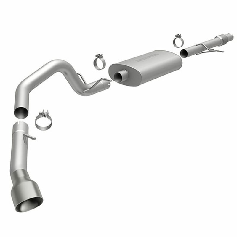 magnaflow 10-13 chevy avalanche 1500 5.3l v8 single rear exit stainless cat back perf exhaust 15561