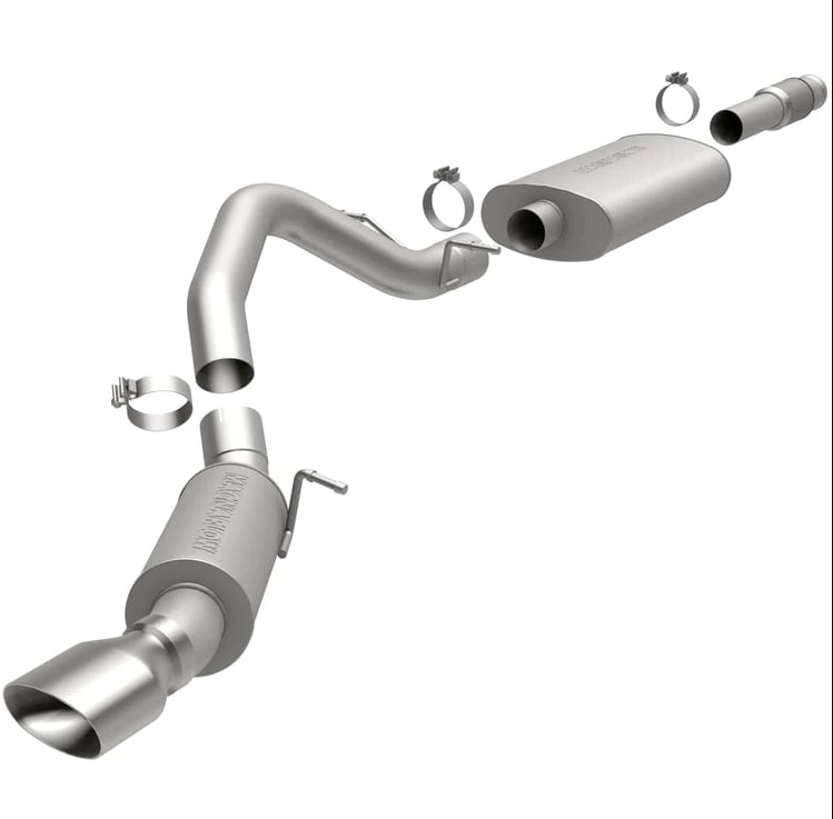 magnaflow sys c/b 11-12 cadillac escalade v8 6.2l single straight p/s rear exit 15626