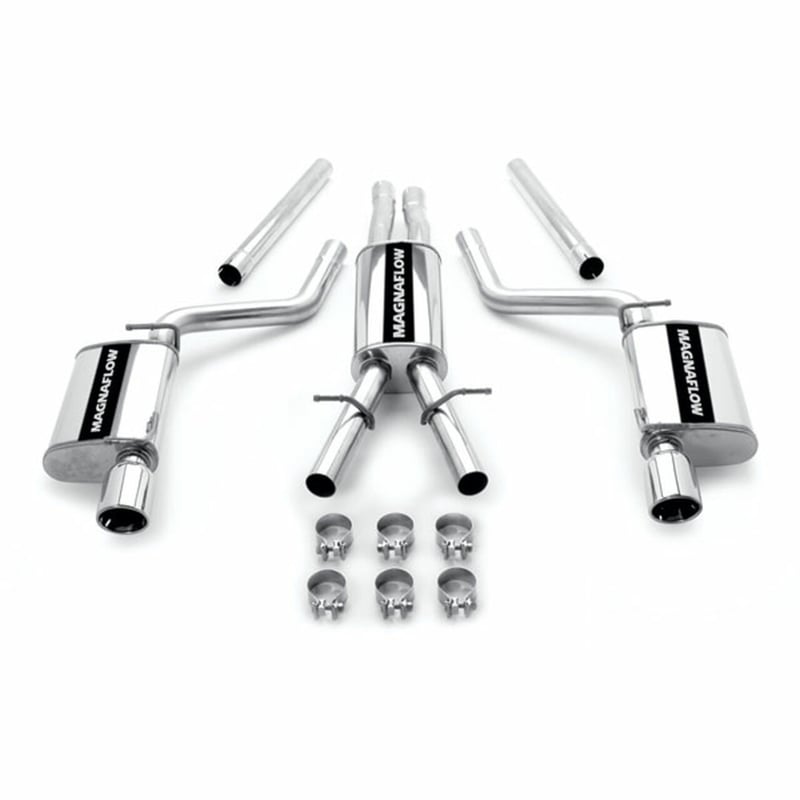 magnaflow 2005-2010 dodge magnum street series cat-back performance exhaust system 15628