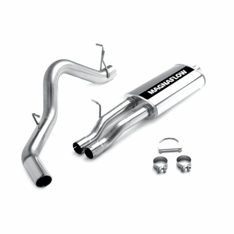 magnaflow 2000-2002 chevrolet silverado, gmc sierra 2500hd street series cat-back performance exhaust system 15732