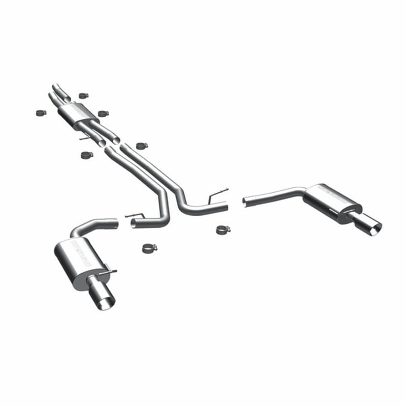 magnaflow 2010-2018 ford sho taurus street series cat-back performance exhaust system 15769