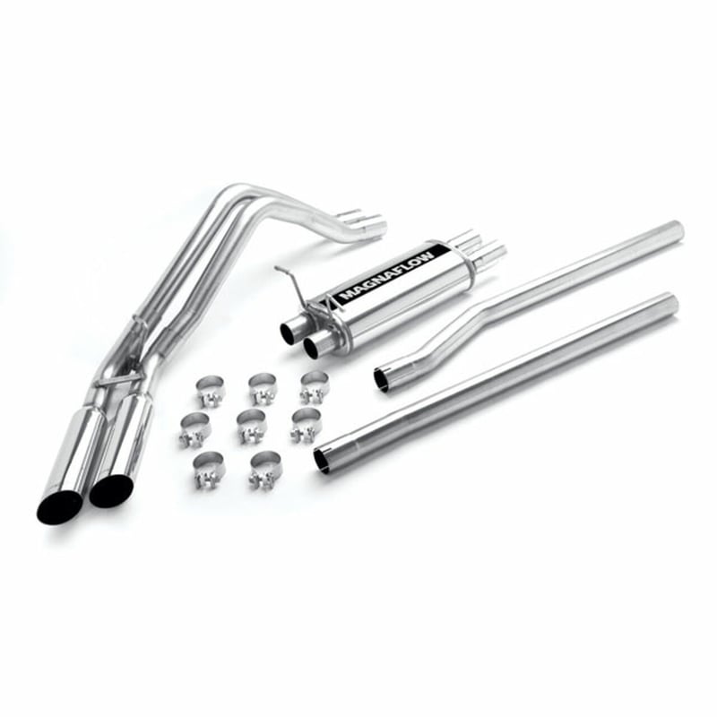 magnaflow 02-04 ford f-150 harley-davidson 2 street series cat-back performance exhaust system 15772