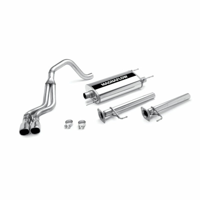 magnaflow 03-08 toyota 4runner stainless cat-back twin exit performance exhaust system 15781