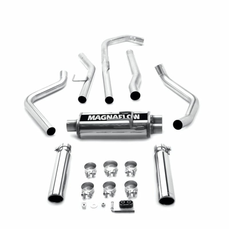magnaflow 04-06 nissan titan street series stainless dual cat-back performance exhaust system15849