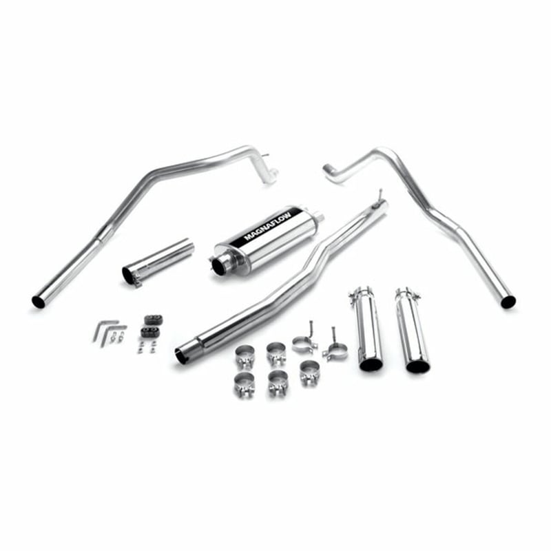 magnaflow 2004 dodge dakota stainless cat-back dual rear exit performance exhaust system 15877