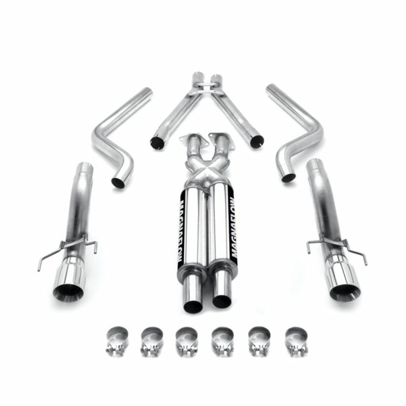 magnaflow 2005-2012 chevrolet corvette street series cat-back performance exhaust system 15884