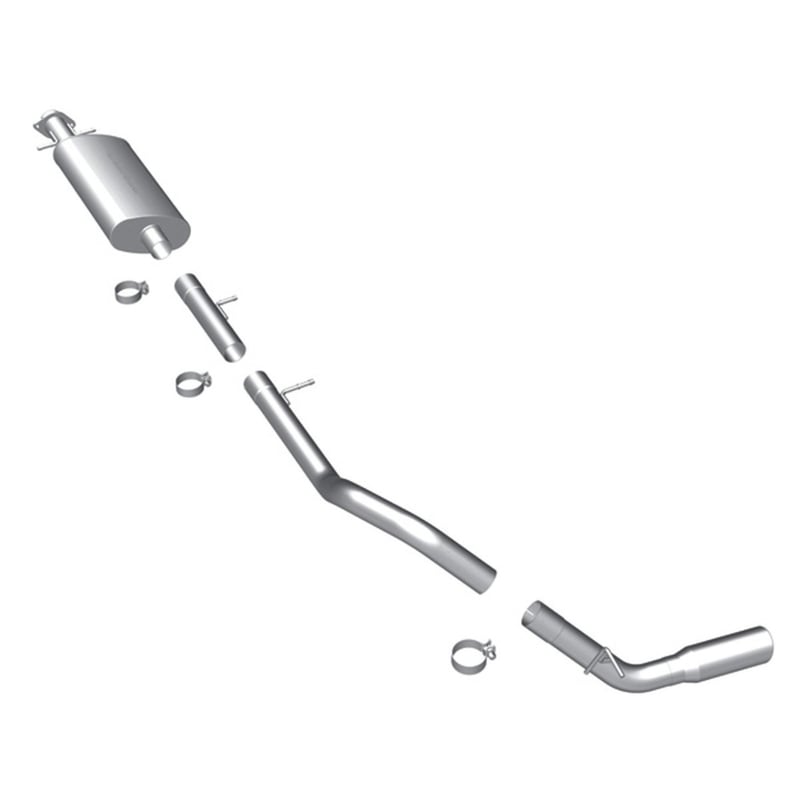 magnaflow 10-14 ford expedition v8 5.4l el single rear side exit p/s stainless perf cat-back exhaust 16378