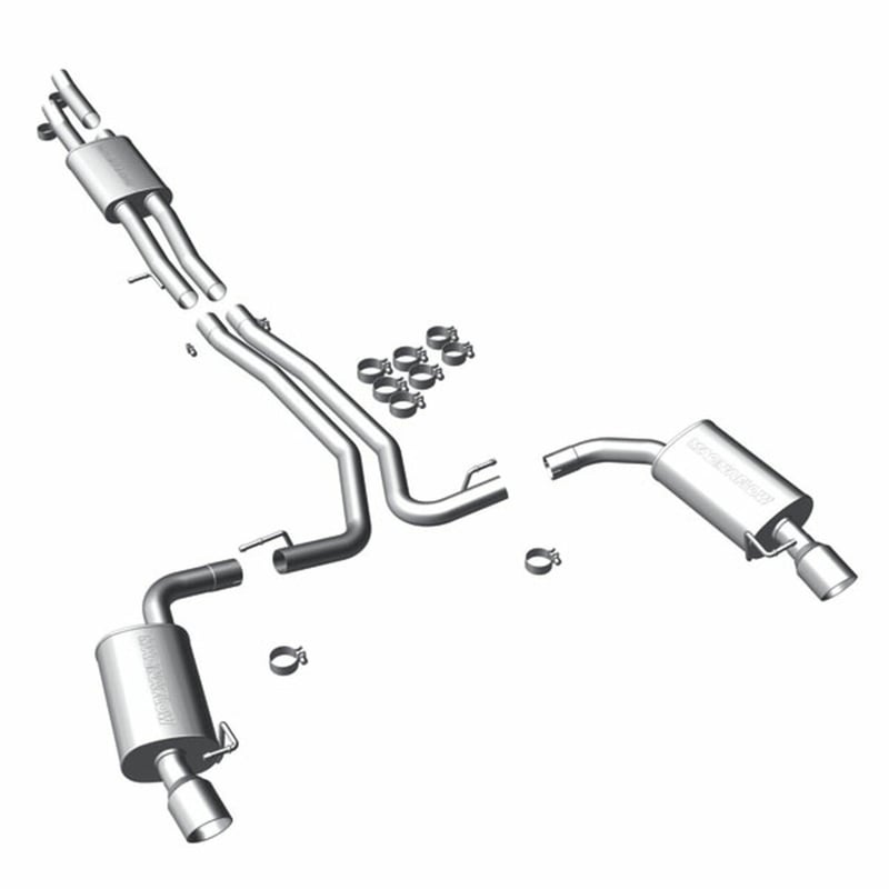 magnaflow 2010-2018 ford flex street series cat-back performance exhaust system 16395