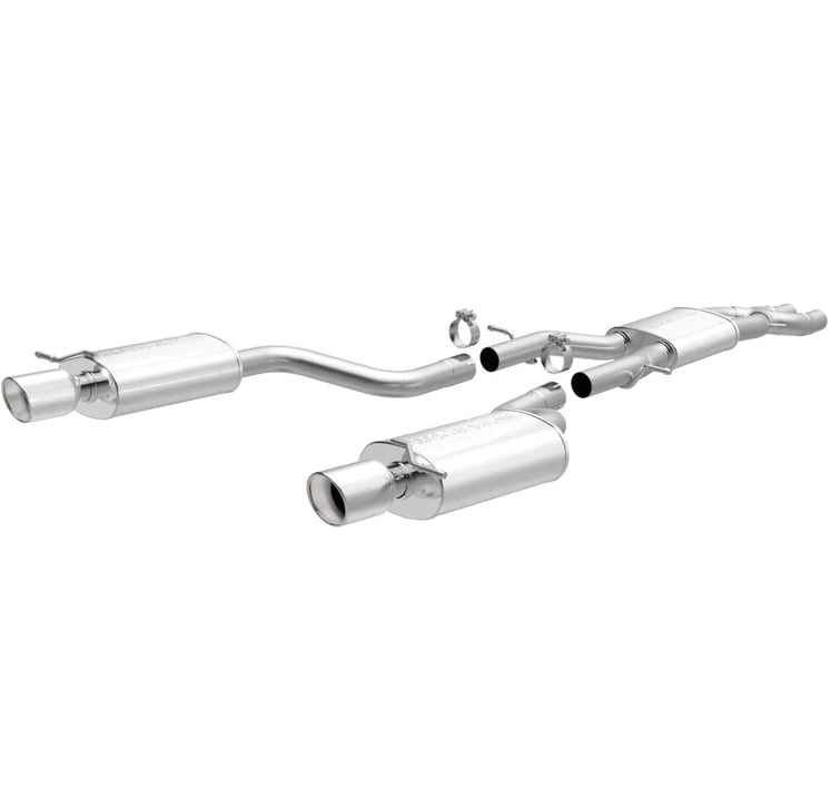 magnaflow 06-07 audi a8 quattro v8 4.2l stainless steel catback performance exhaust 16492