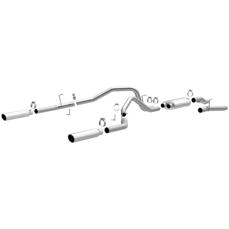 magnaflow 2004-2010 ford f150 dual rear exit performance exhaust system 16520
