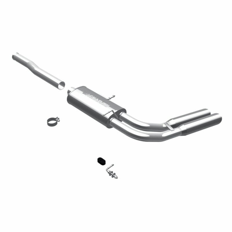 magnaflow 09 chevrolet/gmc, silverado/sierra dual same side pre-axle exit street series stainless performance exhaust system16569