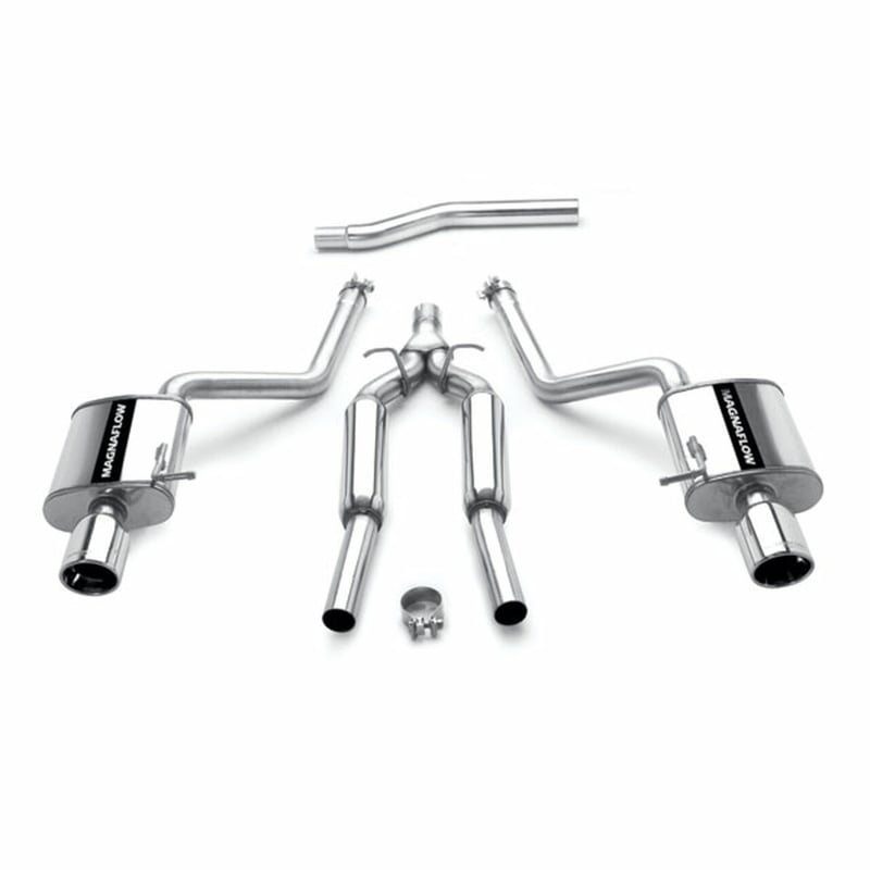 magnaflow audi a4 quattro touring series cat-back performance exhaust system 16601