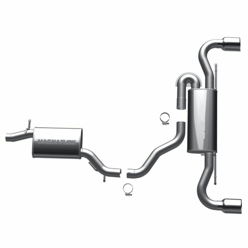 magnaflow 2008-2009 audi tt quattro touring series cat-back performance exhaust system 16719