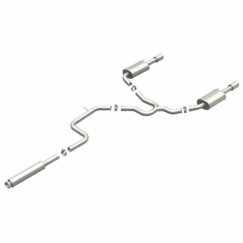 magnaflow 00-05 chevy impala/monte carlo v6 3.4l/3.8l dual rear exit stainless cat-back perf exhaust 16729