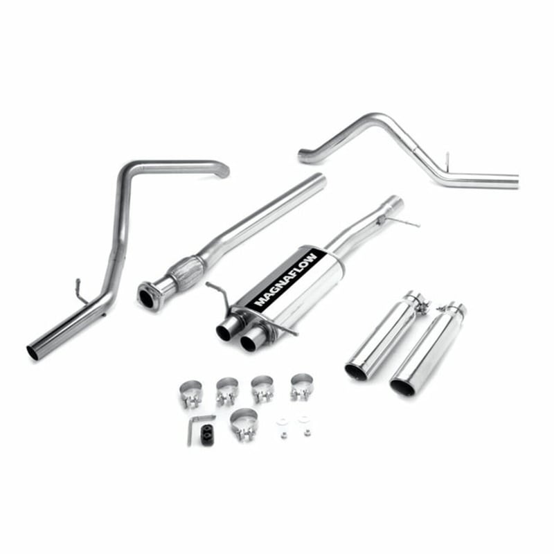 magnaflow 2007-2008 chevrolet/gmc silverado/sierra 1500 street series cat-back performance exhaust system 16741